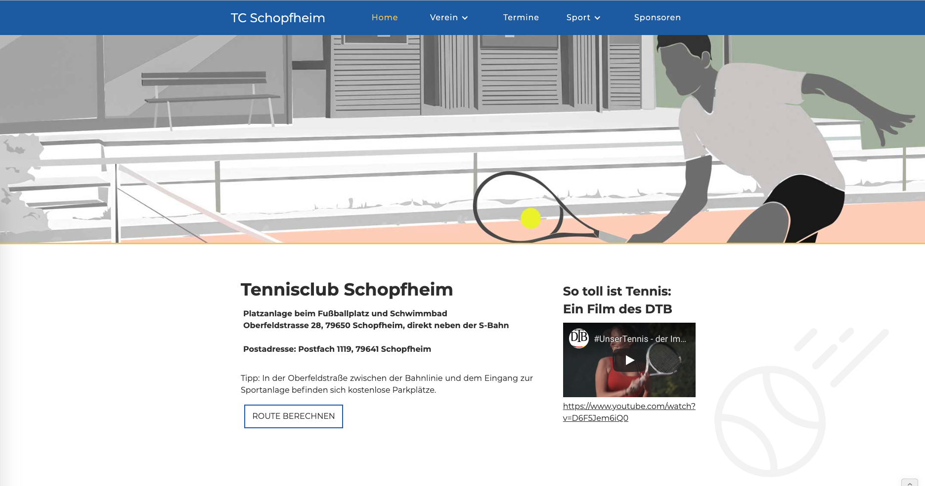 TC Schopfheim Website